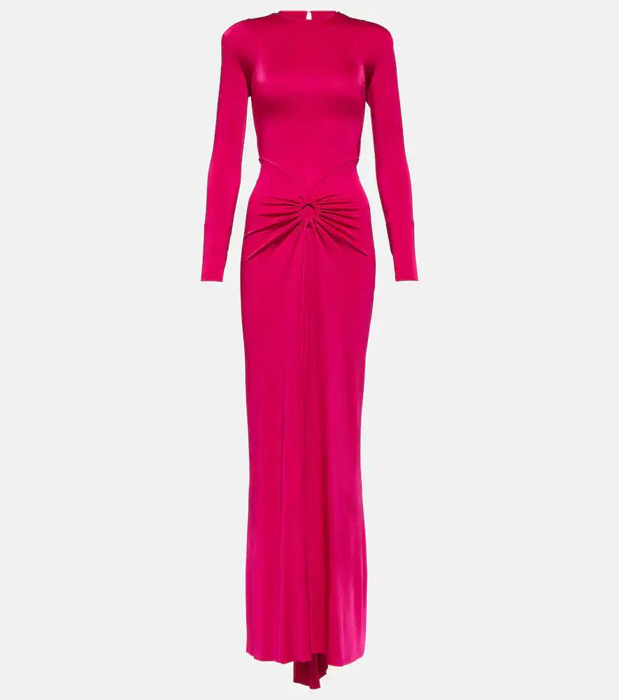 Victoria Beckham Gathered jersey maxi dress Cover