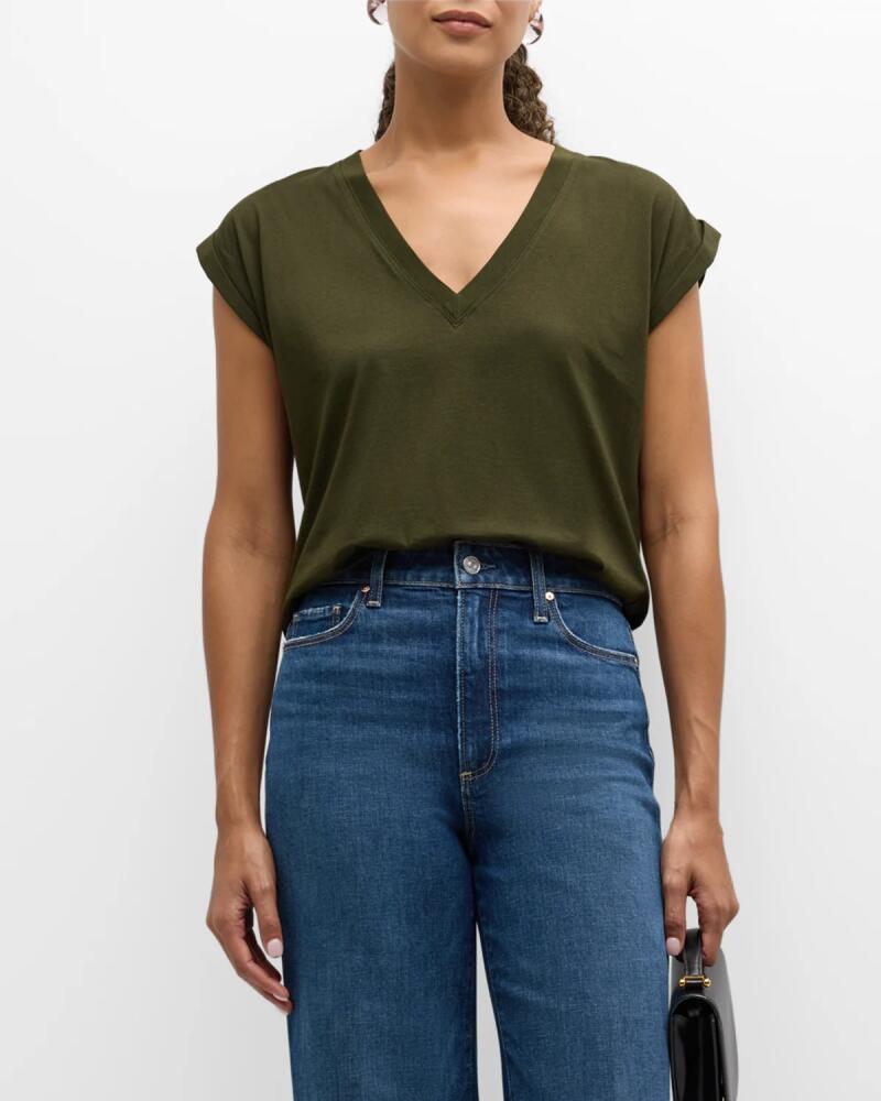 FRAME Easy V-Neck Tee Cover