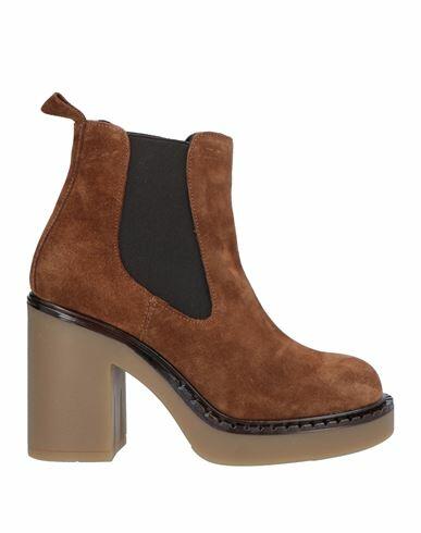 Oroscuro Woman Ankle boots Tan Soft Leather Cover