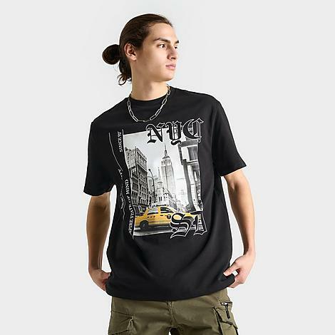 Supply And Demand Men's NYC Slicker Graphic T-Shirt in Black/Black Cover