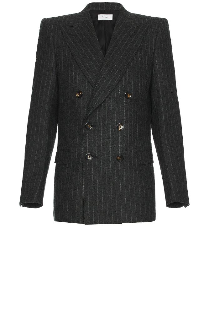 Bally Double Breasted Blazer in Grey Cover