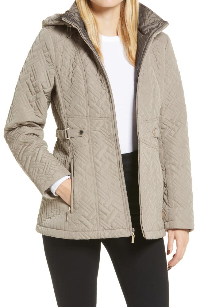 Gallery Quilted Jacket in Mushroom Cover