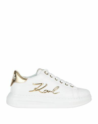 Karl Lagerfeld Woman Sneakers White Cow leather Cover