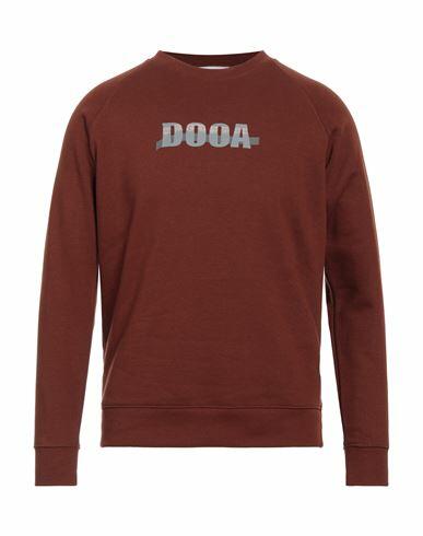 Dooa Man Sweatshirt Brown Cotton, Polyester Cover