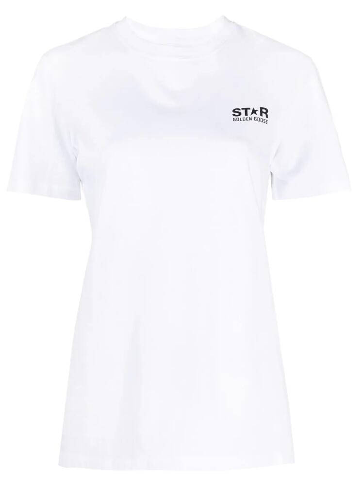 Golden Goose logo-print short-sleeve T-shirt - White Cover