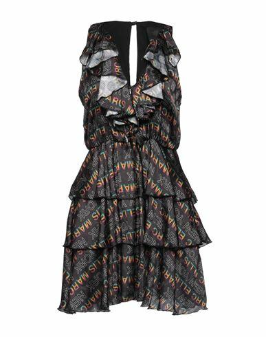 Marc Ellis Woman Mini dress Black Polyester Cover