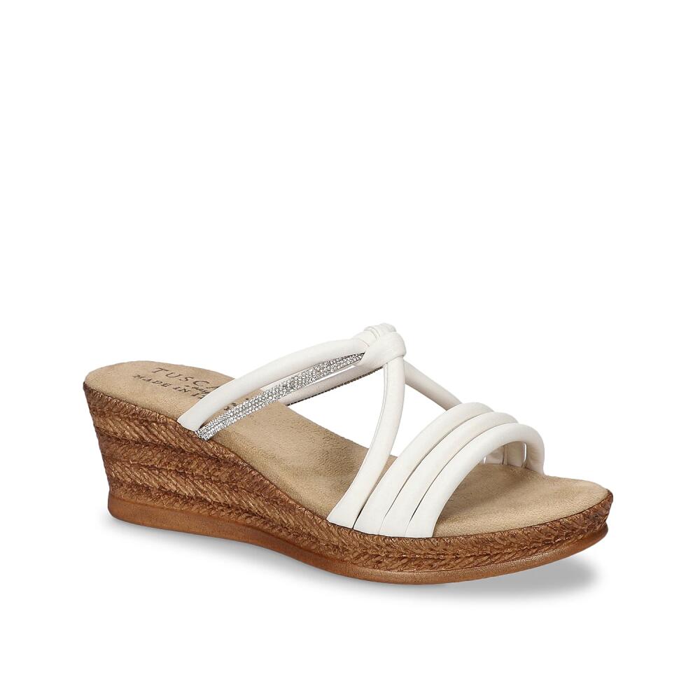 Easy Street Elvera Wedge Sandal | Women's | White Cover