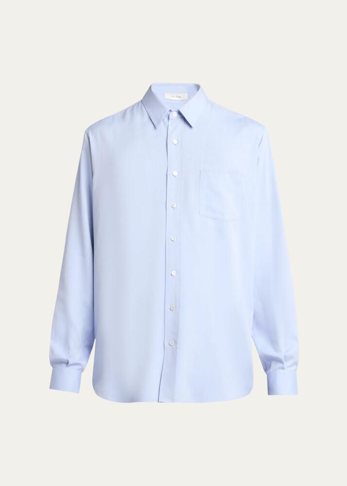 THE ROW Men's Cardiff Silk Dress Shirt Cover