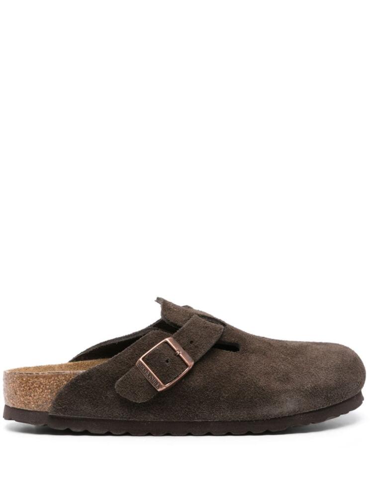 Birkenstock Boston suede slippers - Brown Cover