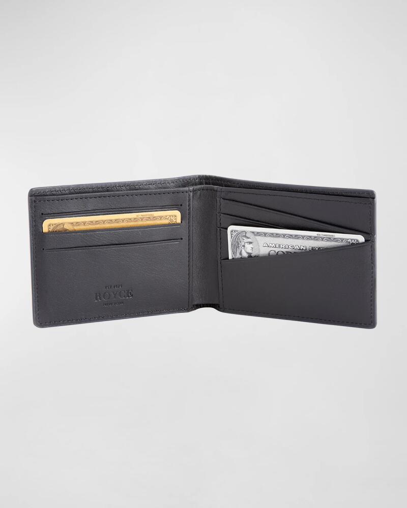 ROYCE New York RFID Blocking Bifold Wallet, Personalized Cover