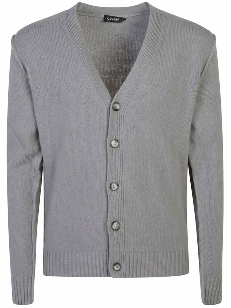 Cenere GB wool cardigan - Grey Cover