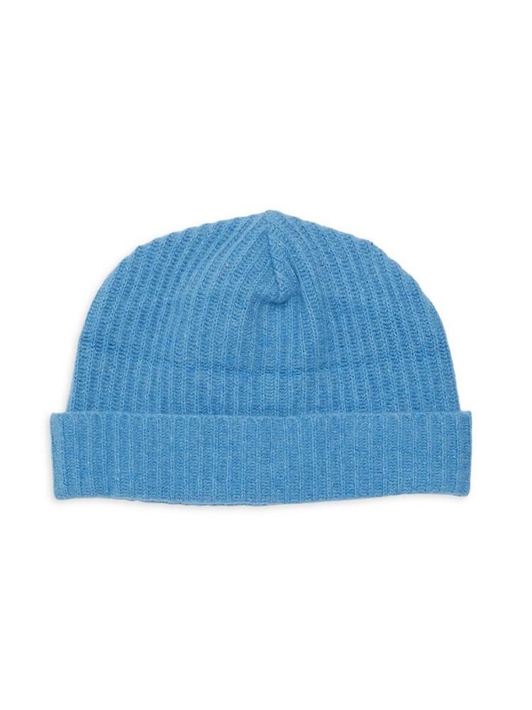 Portolano Men's Ribbed Cashmere Beanie - Belafonte Cover