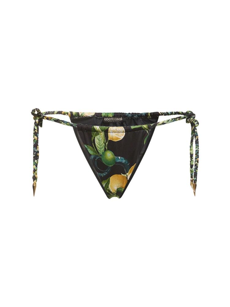 ROBERTO CAVALLI Lycra Printed Bikini Bottoms Cover