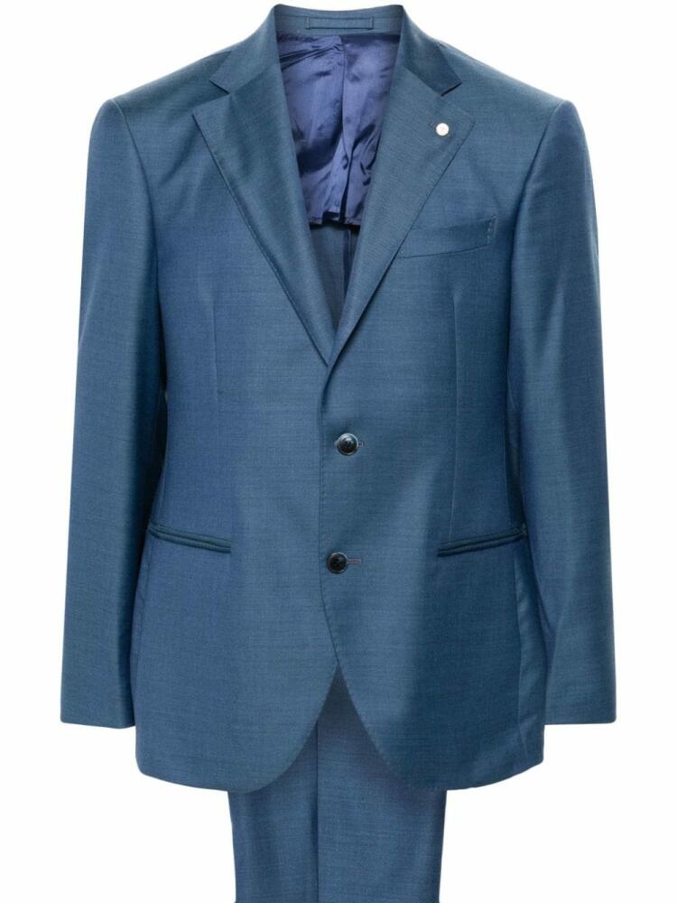 LUIGI BIANCHI MANTOVA wool suit - Blue Cover