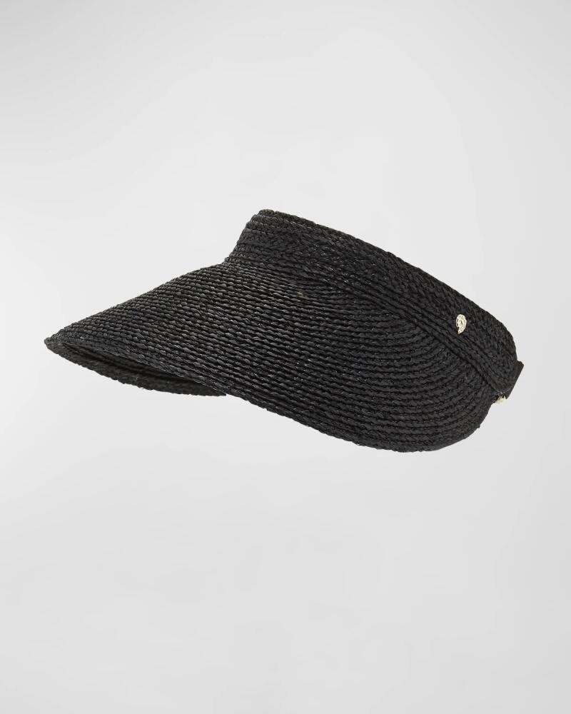 Helen Kaminski Kirsten Raffia Wide-Brim Visor Cover