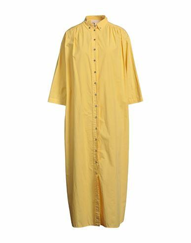 8pm Woman Midi dress Yellow Cotton Cover