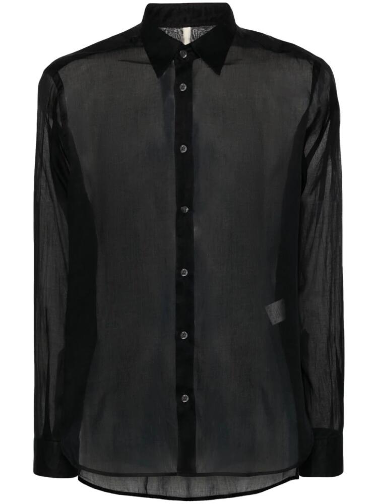 Sunflower Please sheer shirt - Black Cover