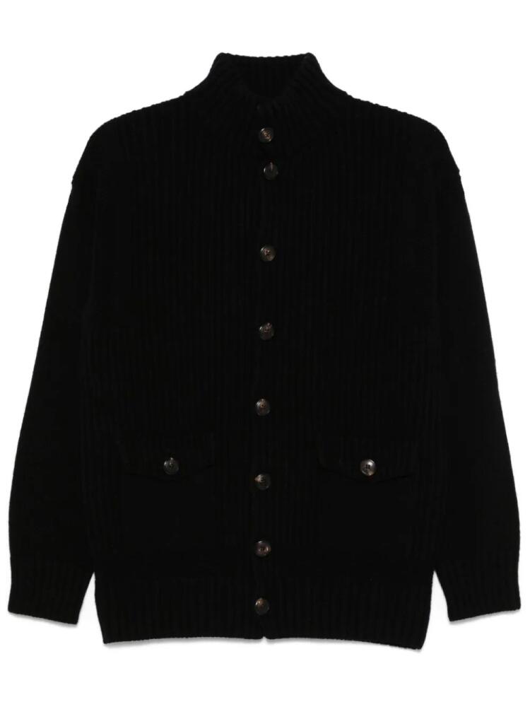 Doppiaa ribbed cardigan - Black Cover