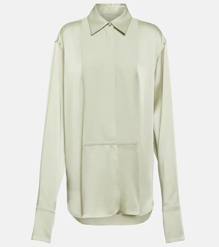 Jil Sander Oversized satin shirt Cover