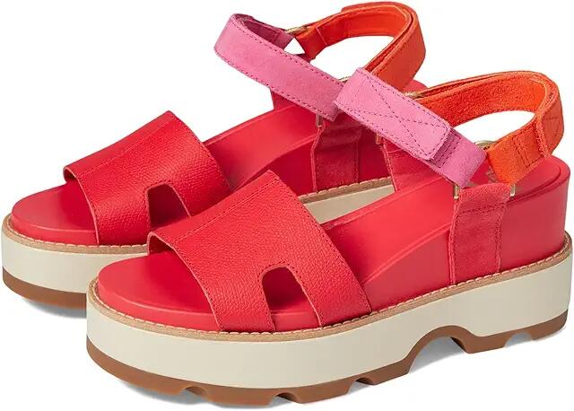 SOREL Joanie IV Ankle Strap Wedge (Red Glo/Honey White) Women's Shoes Cover