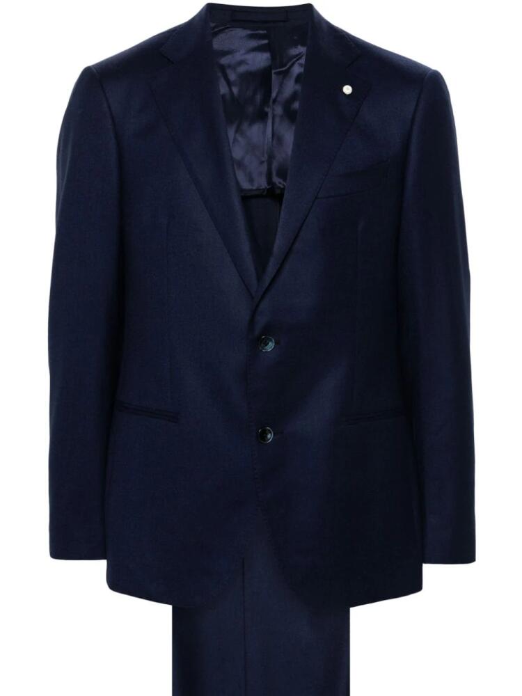 LUIGI BIANCHI MANTOVA wool suit - Blue Cover