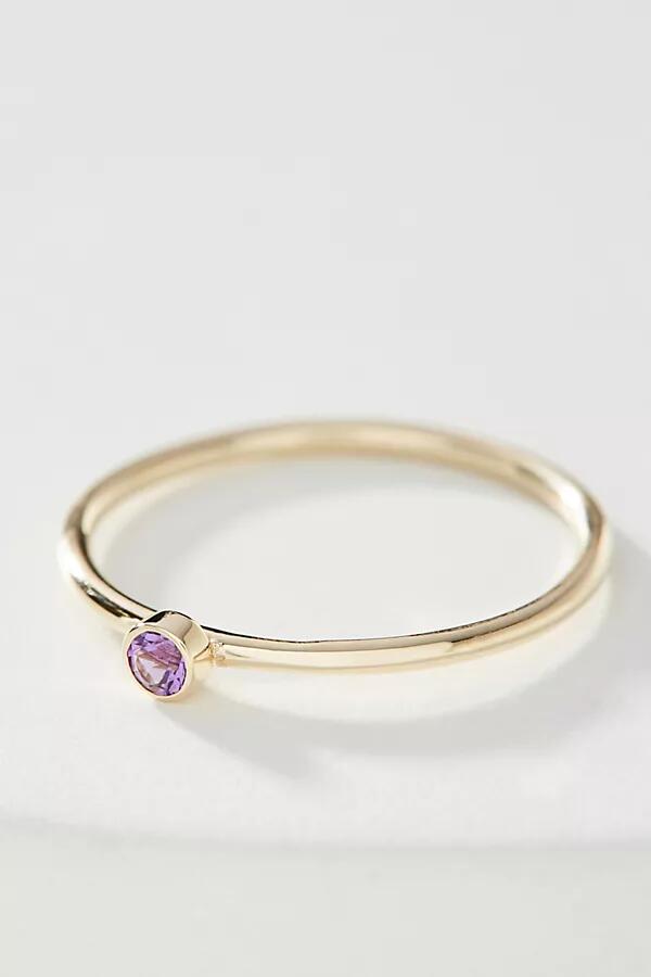 Maya Brenner 14K Yellow Gold Birthstone Ring Cover