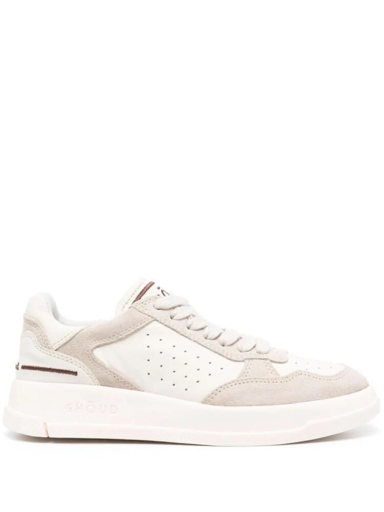 GHŌUD panelled leather sneakers - Neutrals Cover