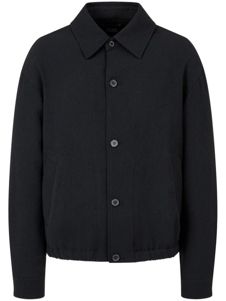 STUDIO TOMBOY spread-collar button-up jacket - Black Cover