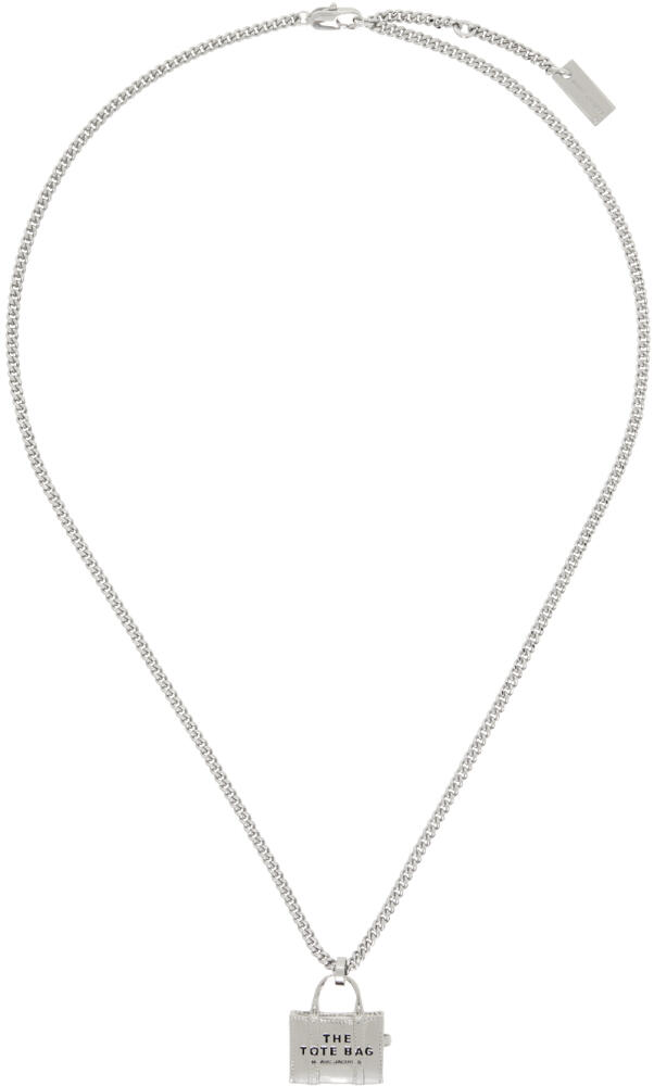 Marc Jacobs Silver 'The Tote Bag' Necklace Cover