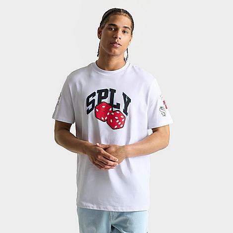 Supply And Demand Men's Dice Graphic T-Shirt in White/White Cover