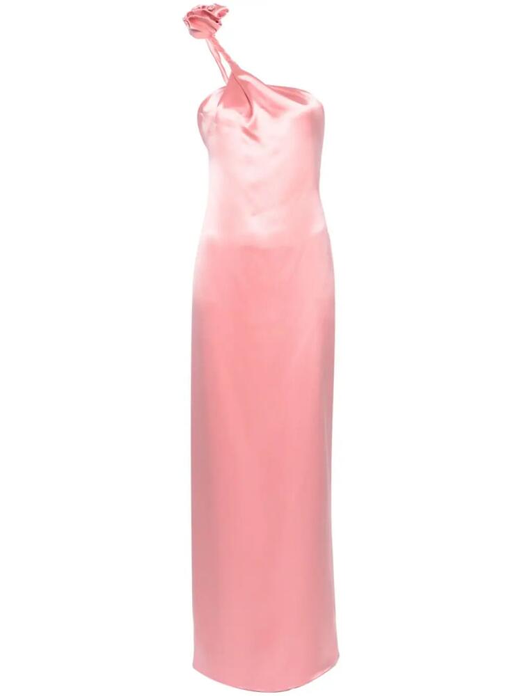 Magda Butrym one-shoulder silk maxi dress - Pink Cover