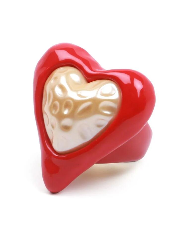 JULIETTA heart-shaped resin ring - Red Cover