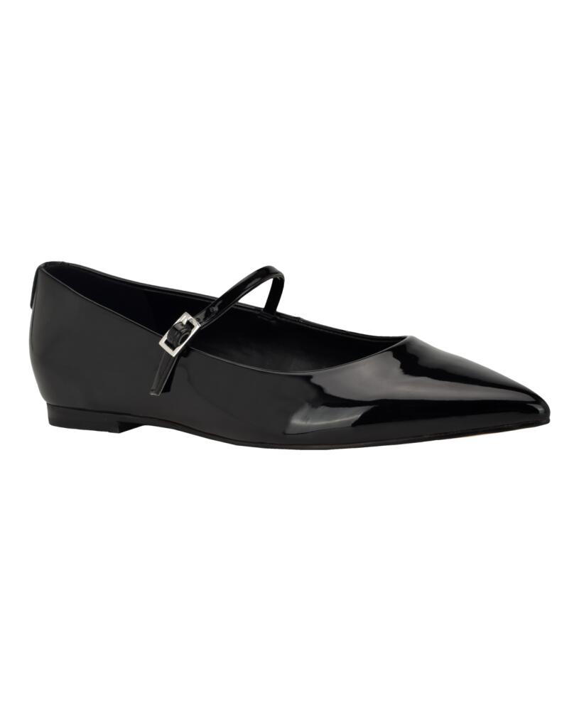 Calvin Klein Women's Kamryn Pointy Toe Mary Jane Dress Flats - Black Cover