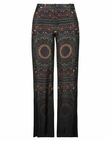 Desigual Woman Pants Military green Viscose Cover