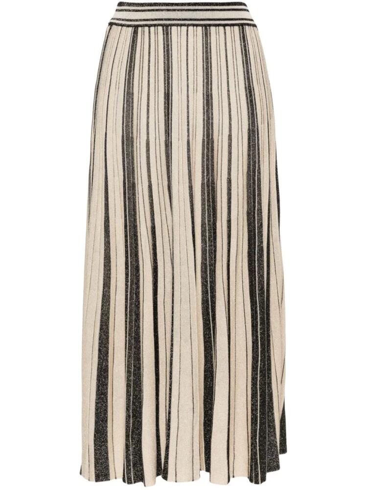 ZIMMERMANN metallic midi skirt - Gold Cover