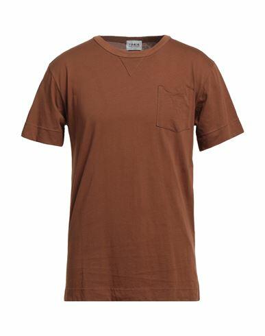 Berna Man T-shirt Brown Cotton Cover