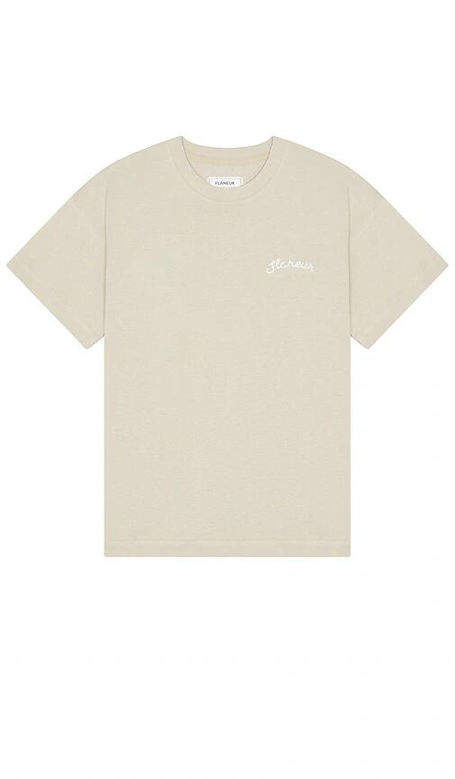 FLANEUR Signature T-Shirt in Nude Cover