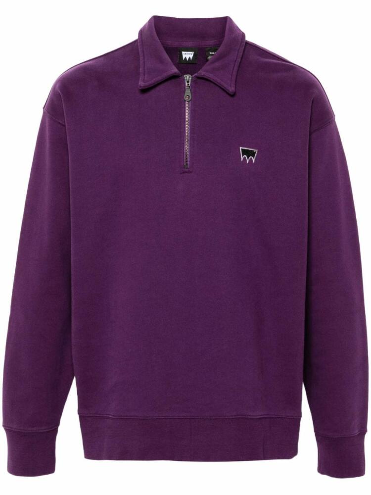 Levi's logo-embroidered sweatshirt - Purple Cover