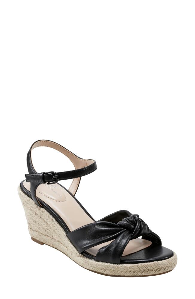 Bandolino Justyne Espadrille Wedge Sandal in Black Cover