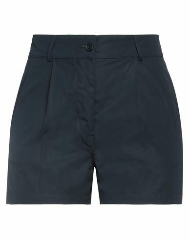 Aspesi Woman Shorts & Bermuda Shorts Midnight blue Cotton Cover