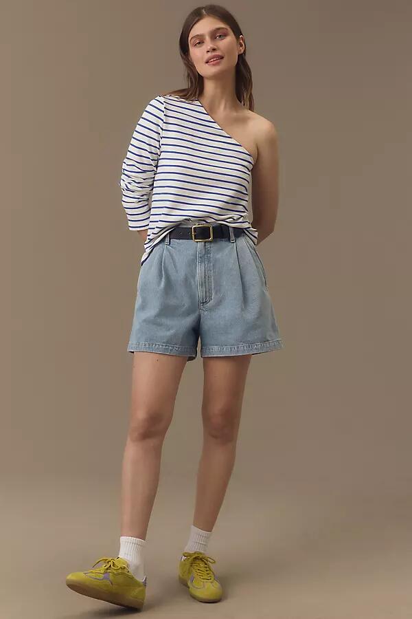 Grey Lab One-Shoulder Striped Top Cover