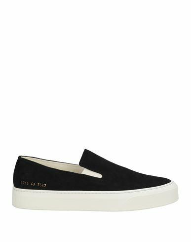 Common Projects Man Sneakers Black Leather Cover