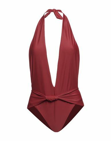 Smmr Woman One-piece swimsuit Brick red Polyamide, Elastane Cover