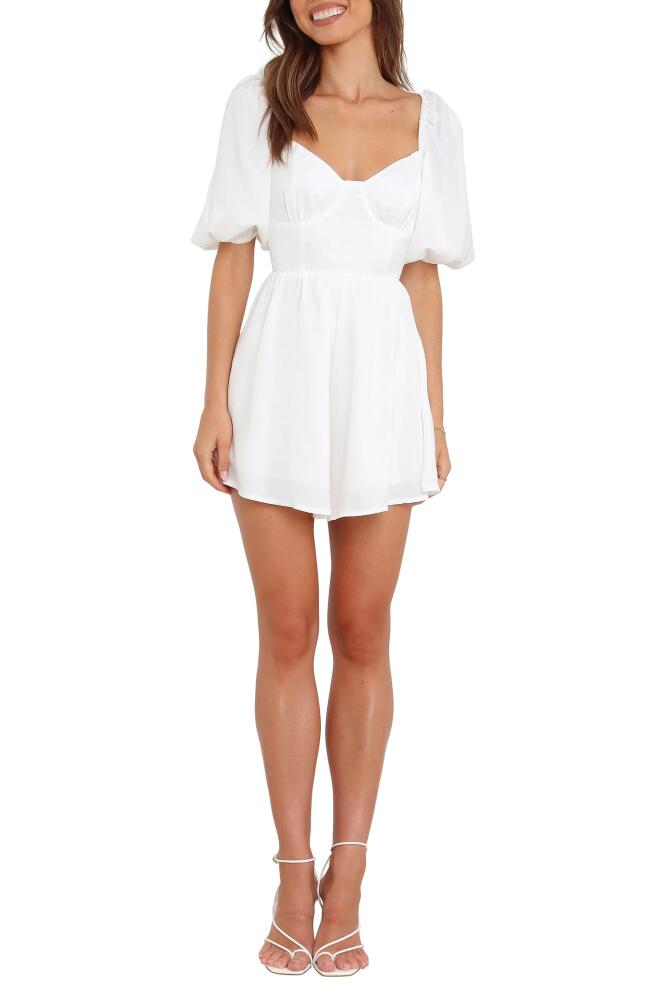 Petal & Pup Billie Back Cutout Romper in White Cover