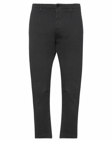 Novemb3r Man Pants Steel grey Cotton, Elastane Cover