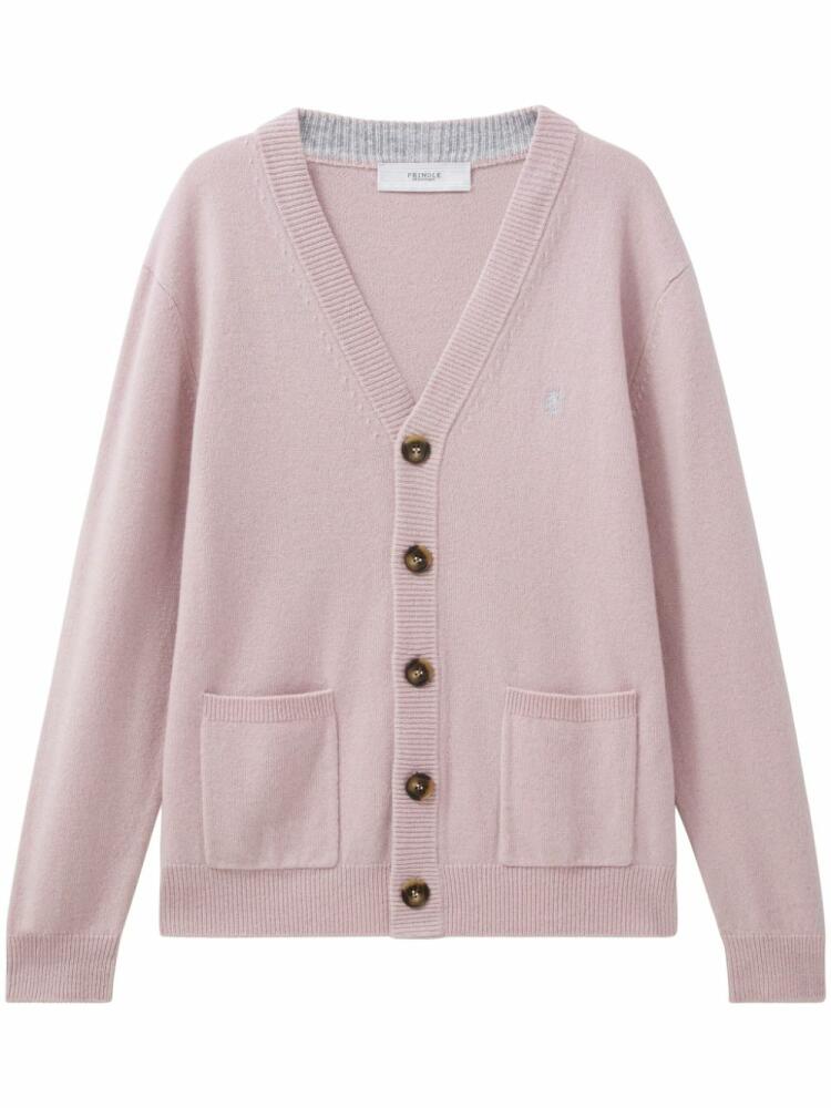 Pringle of Scotland wool v-neck cardigan - Pink Cover