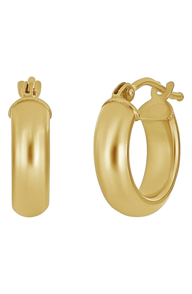 Bony Levy Essentials 14K Gold Smooth Hoop Earrings in Yellow Gold Cover