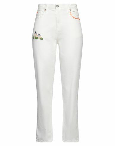 Roÿ Roger's Woman Jeans White Cotton Cover