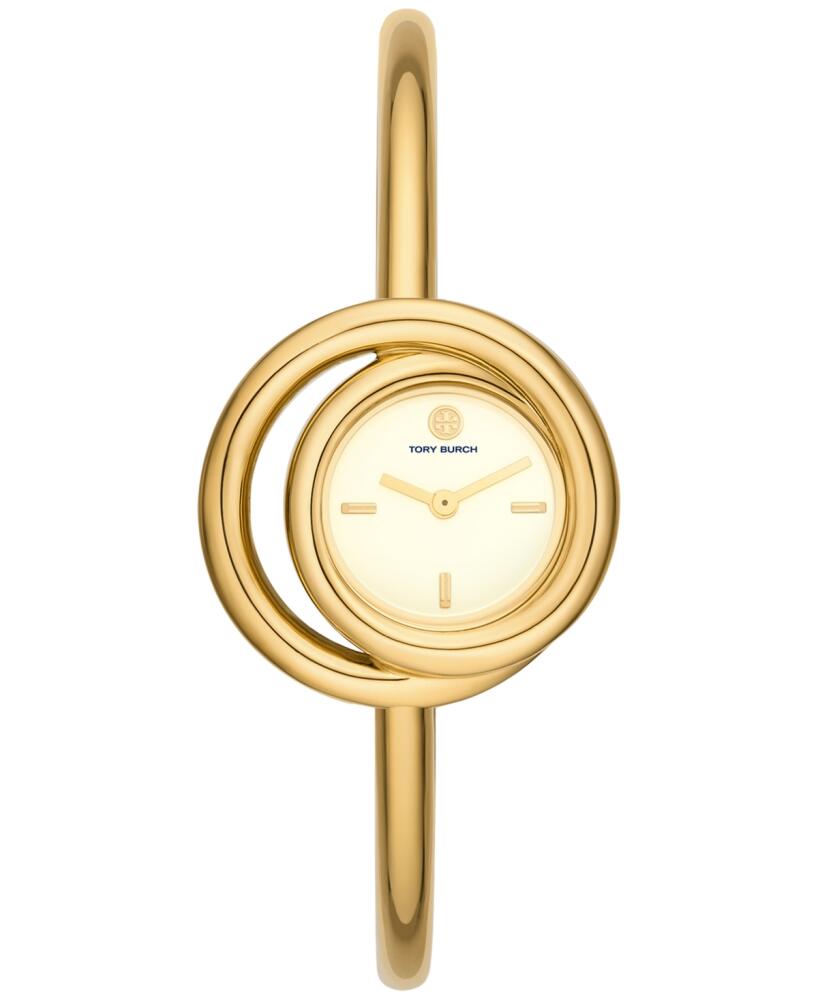 Tory Burch Women's The Miller Gold-Tone Stainless Steel Bangle Bracelet Watch 25mm - Gold Cover