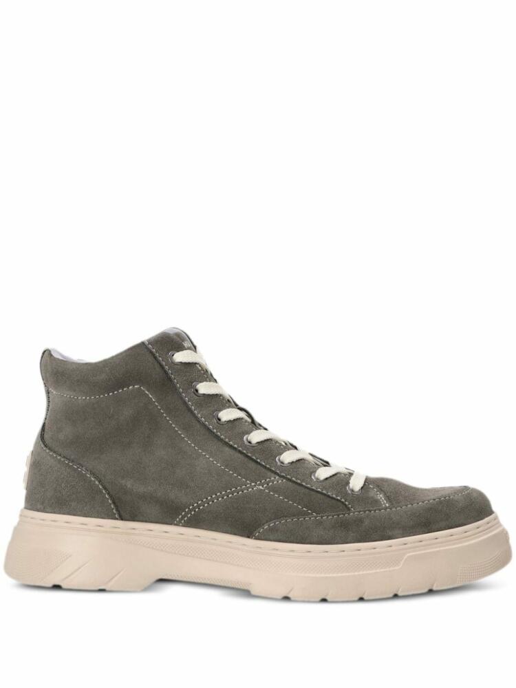 HUGO suede high-top boots - Green Cover